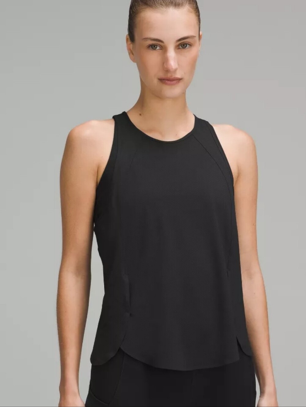 lululemon athletica Black High-Neck Athletic Tank